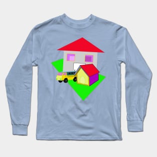 truck, dog house and flat Long Sleeve T-Shirt